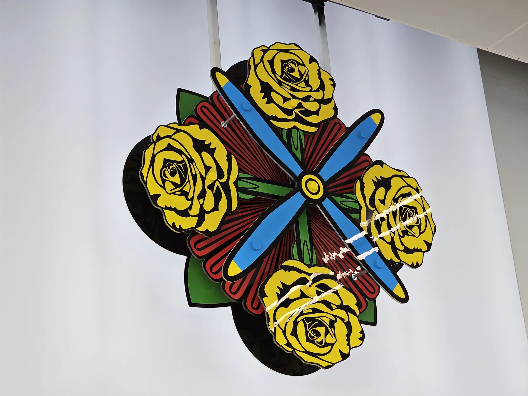San Antonio Airport Rose Window process and result