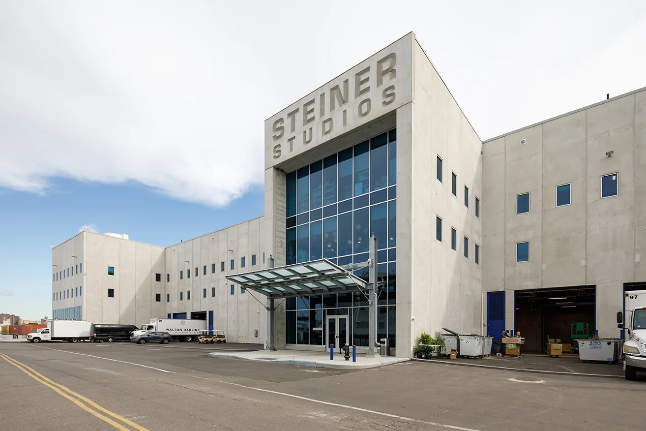 Steiner Studios entrance lettering